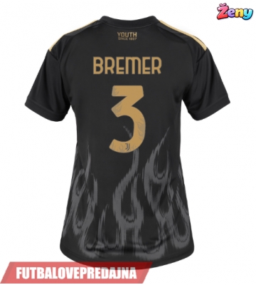 Lacne Ženy Futbalové dres Juventus Gleison Bremer #3 2026-27 Krátky Rukáv - Tretina